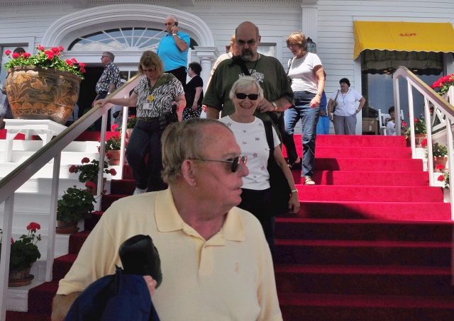 leaving the Grand Hotel